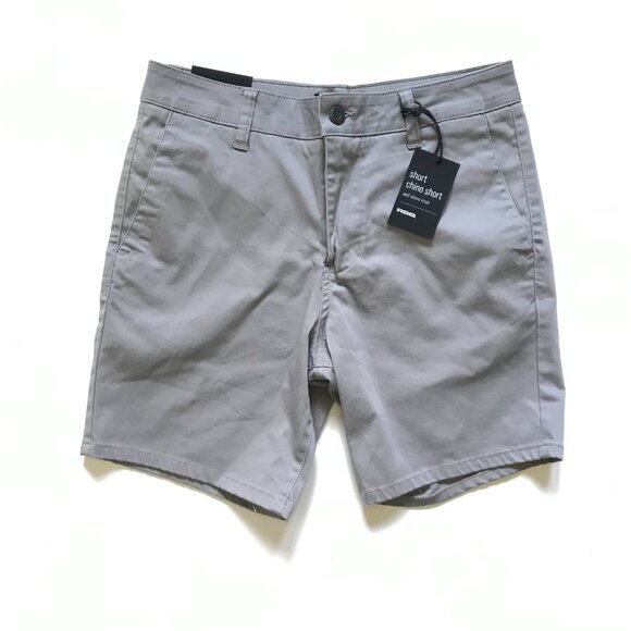 NWT RSQ Short Chino Shorts Mens 29 Gray 7" Inseam Well Above the Knee Cotton NEW - Picture 3 of 12